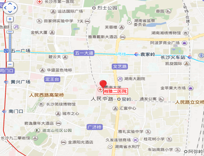  中南大学湘雅二医院乘车路线