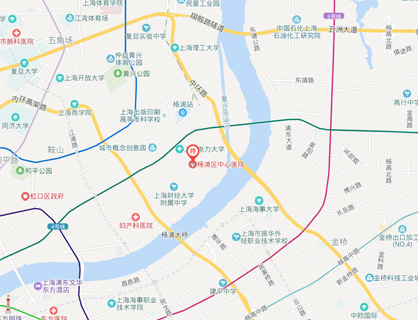 杨浦区中心医院乘车路线