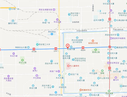 西安莲湖华西医院乘车路线