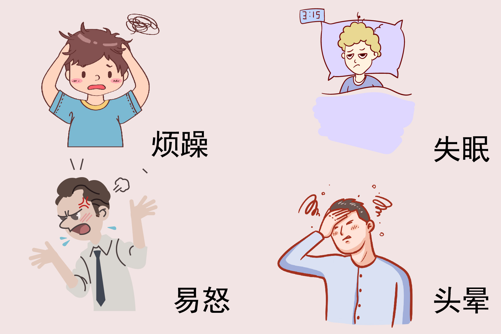 男人生理期症状图