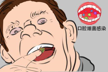 吃鼻屎口腔细菌感染图