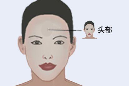 额头反射区图