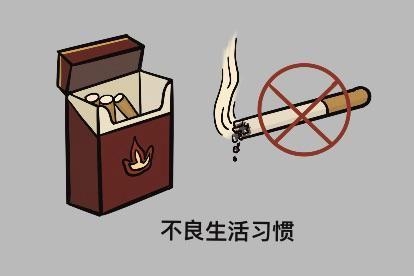 不良生活习惯图