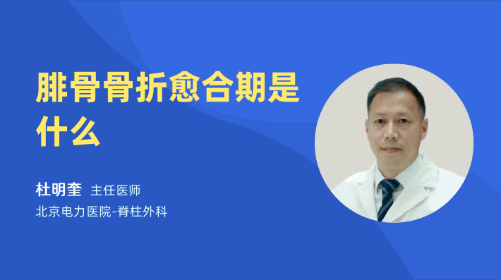 腓骨骨折愈合期是什么